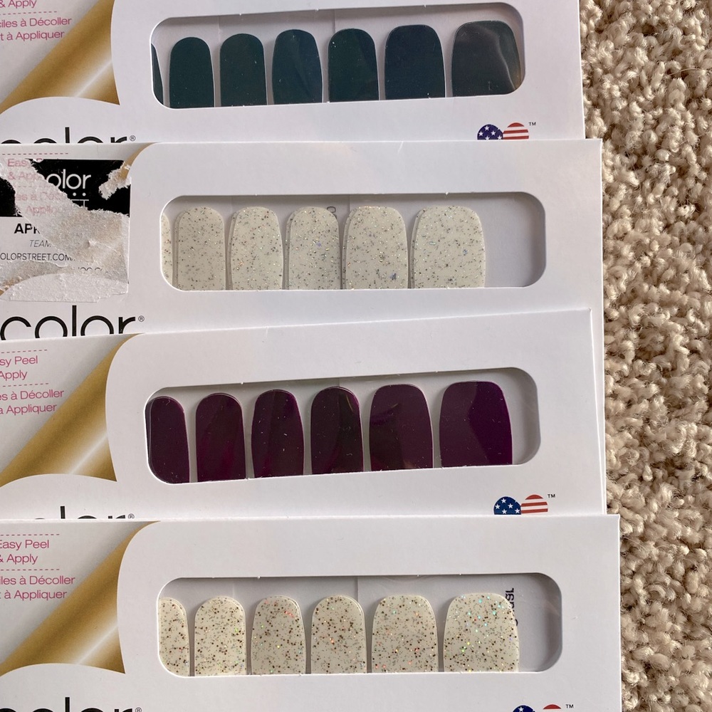 Set of 4 Color Street Real Nail Polish Strips